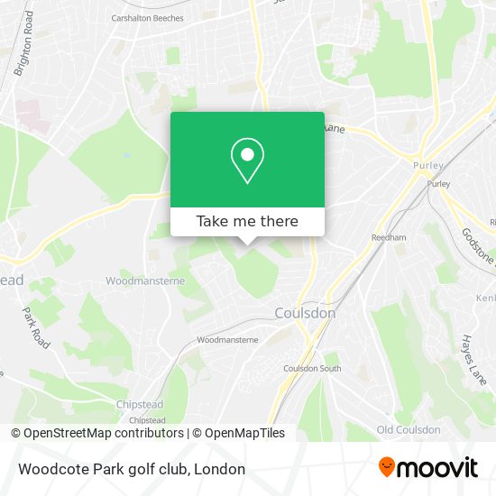 Woodcote Park golf club map