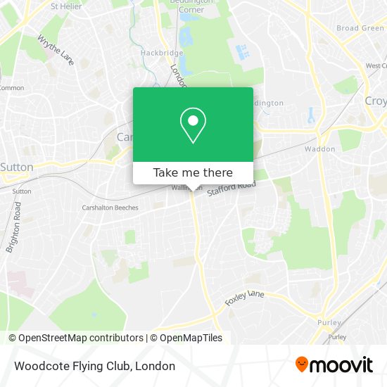 Woodcote Flying Club map