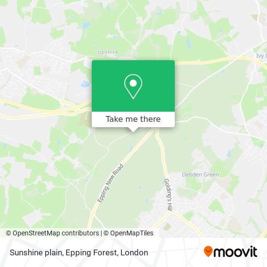 Sunshine plain, Epping Forest map