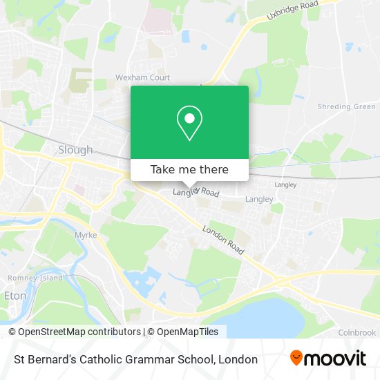 St Bernard's Catholic Grammar School map