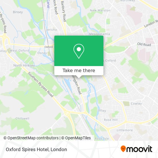 Oxford Spires Hotel map