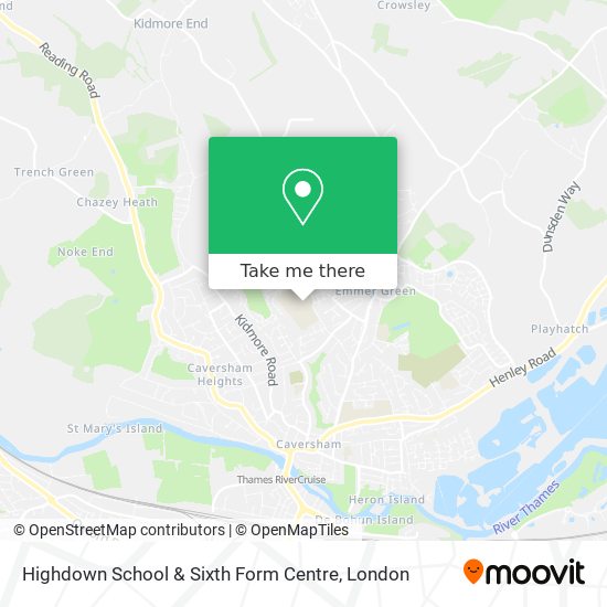 Highdown School & Sixth Form Centre map