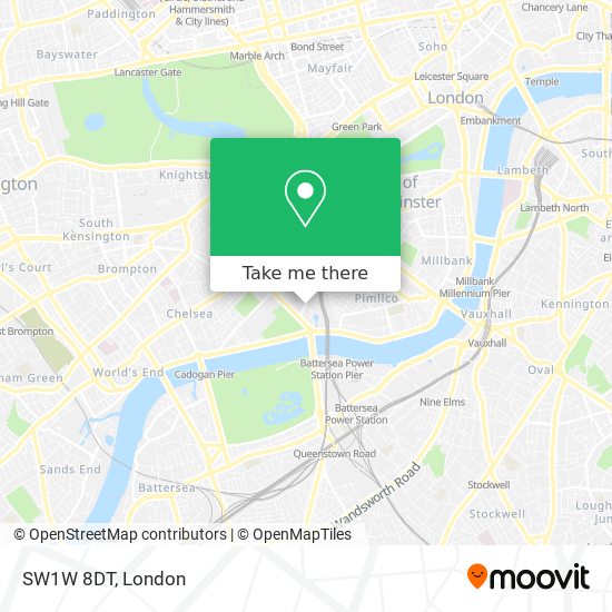 SW1W 8DT map