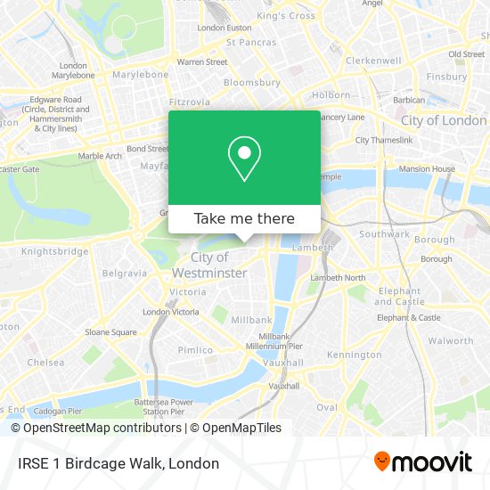 IRSE 1 Birdcage Walk map