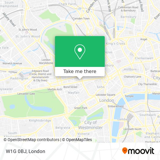 W1G 0BJ map