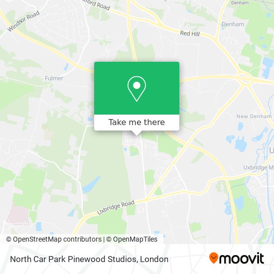 North Car Park Pinewood Studios map