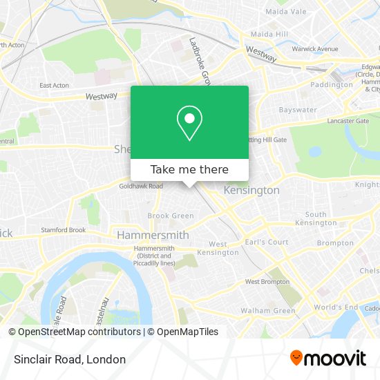 Sinclair Road map