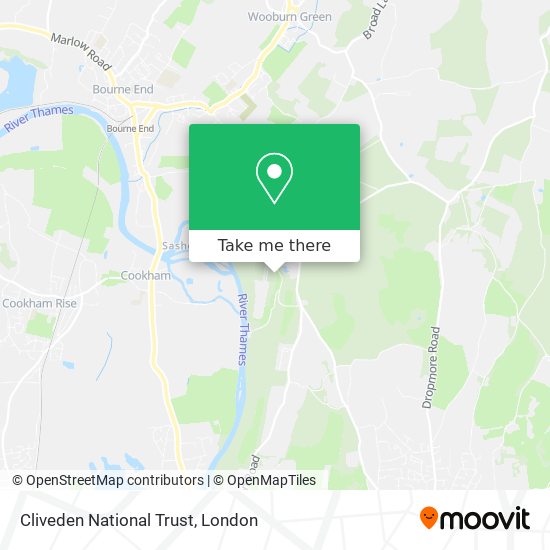 Cliveden National Trust map