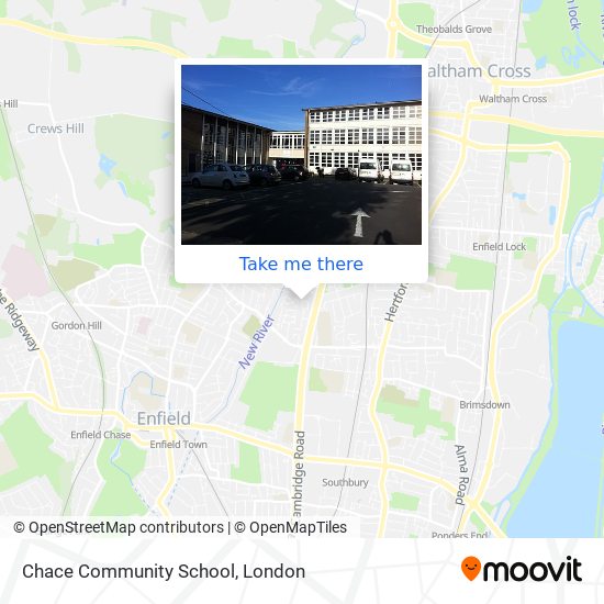 Chace Community School map