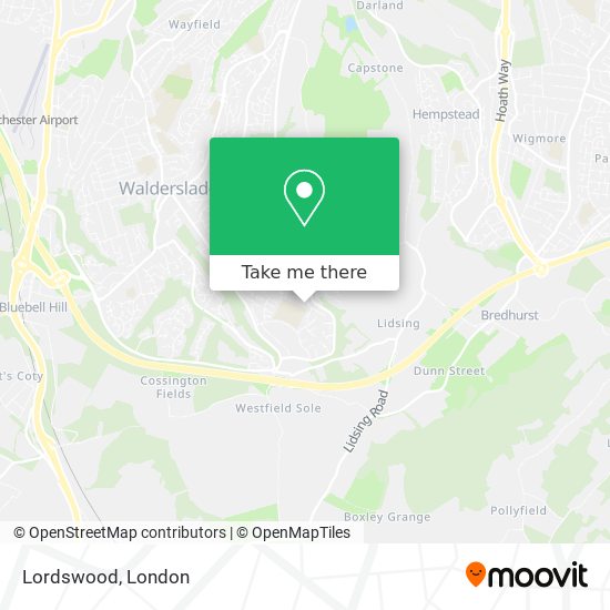 Lordswood map