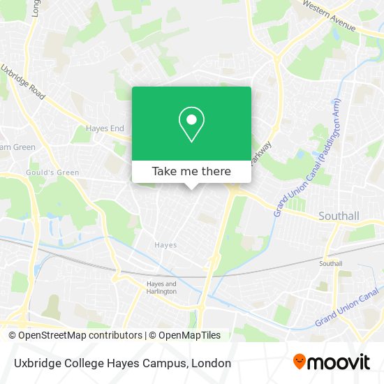 Uxbridge College Hayes Campus map