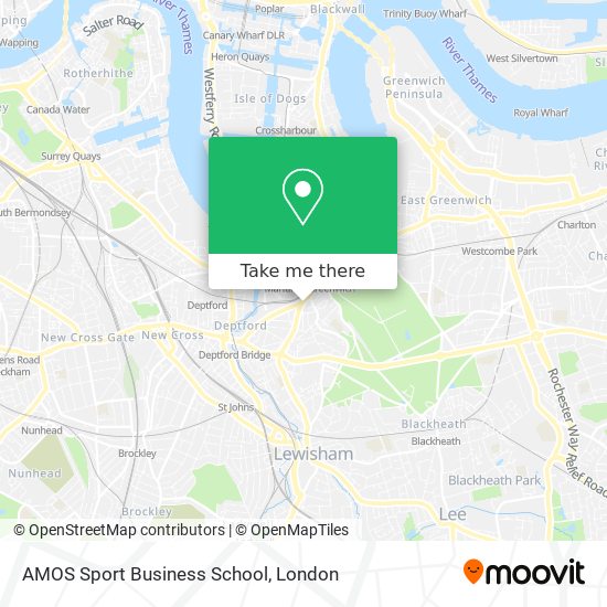 AMOS Sport Business School map