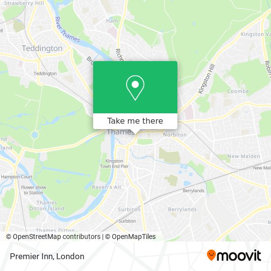 Premier Inn map