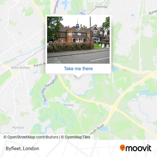 Byfleet map