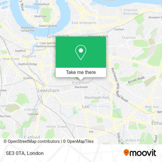 SE3 0TA map