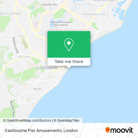 Eastbourne Pier Amusements map