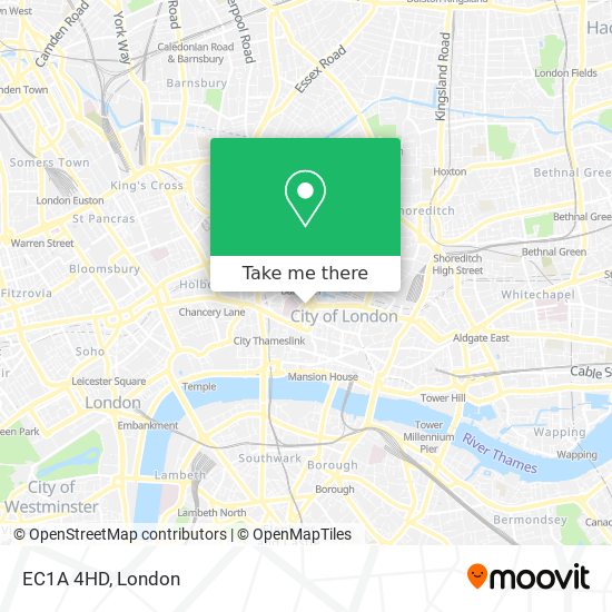 EC1A 4HD map