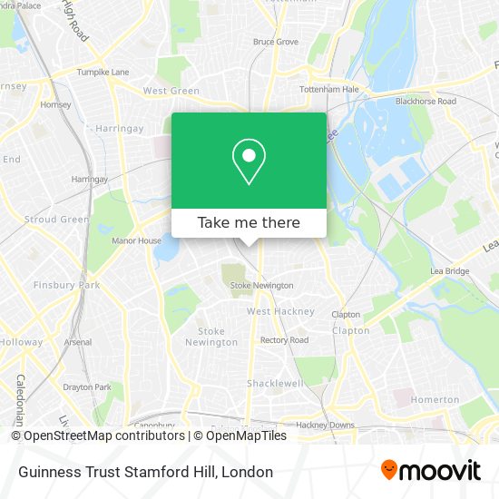 Guinness Trust Stamford Hill map