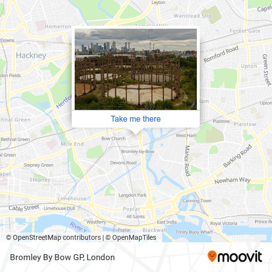 Bromley By Bow GP map