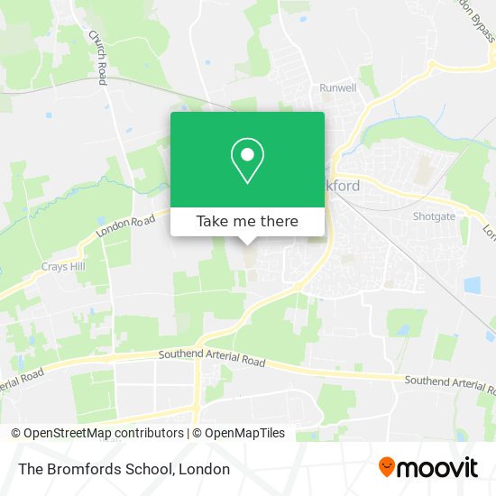 The Bromfords School map