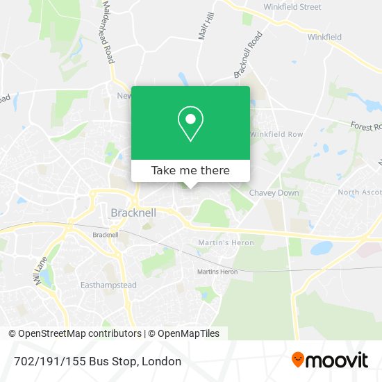 702/191/155 Bus Stop map