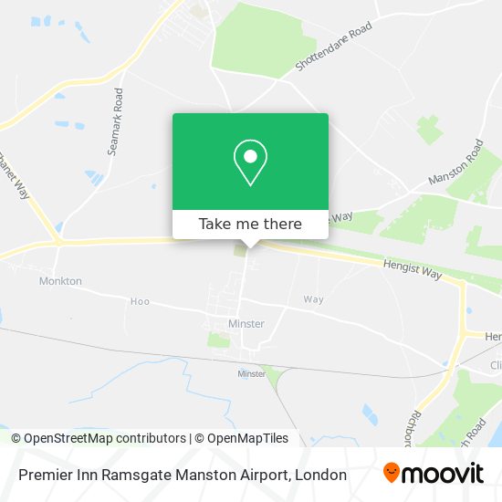 Premier Inn Ramsgate Manston Airport map
