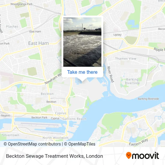 How to Get to Beckton Sewage Treatment Works by Bus, Train or Tube?
