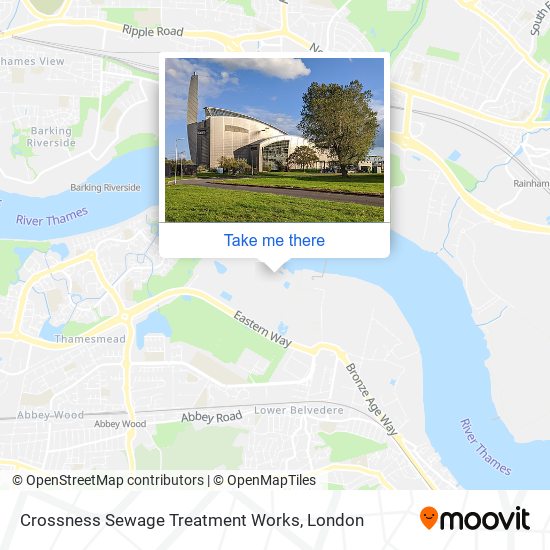 Crossness Sewage Treatment Works map