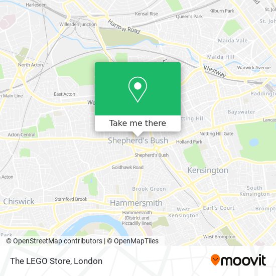 The LEGO Store map