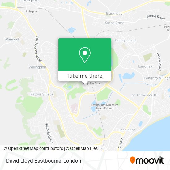 David Lloyd Eastbourne map