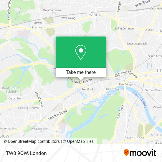 TW8 9QW map