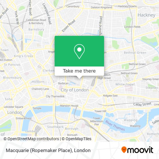 Macquarie (Ropemaker Place) map
