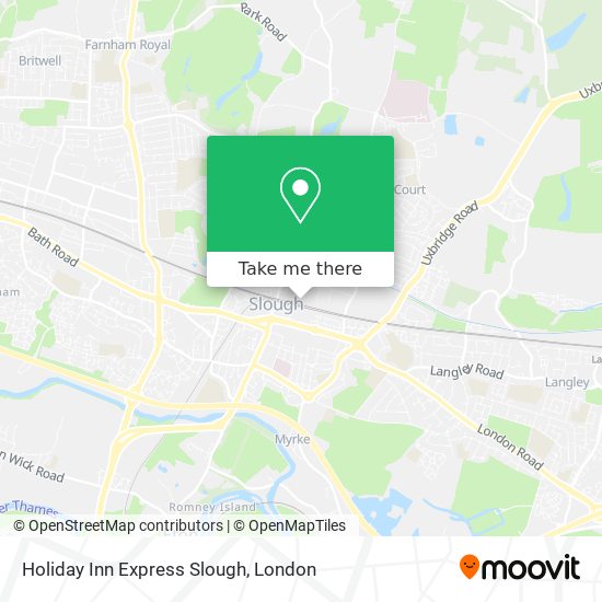 Holiday Inn Express Slough map