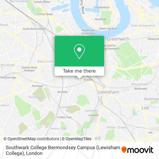 Southwark College Bermondsey Campus (Lewisham College) map