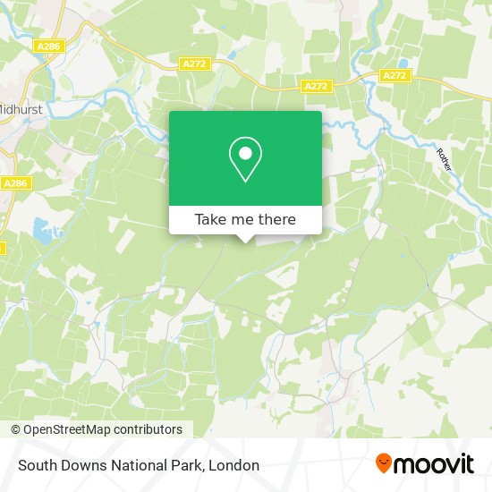 South Downs National Park map