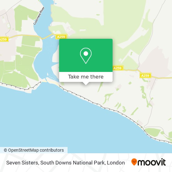 Seven Sisters, South Downs National Park map