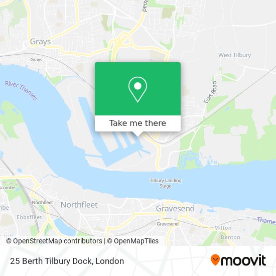 25 Berth Tilbury Dock map