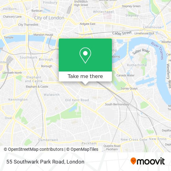 55 Southwark Park Road map