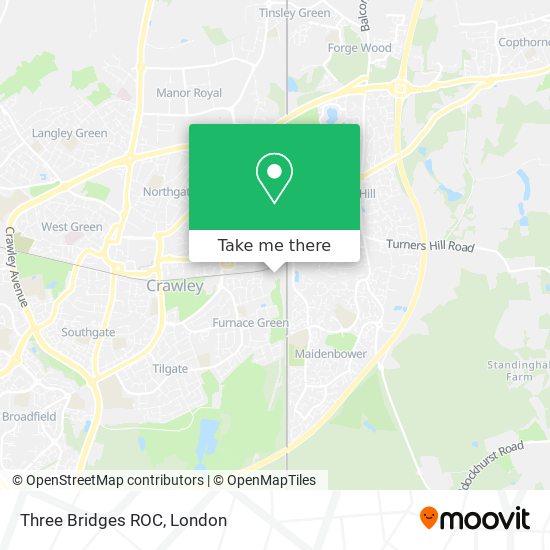 Three Bridges ROC map