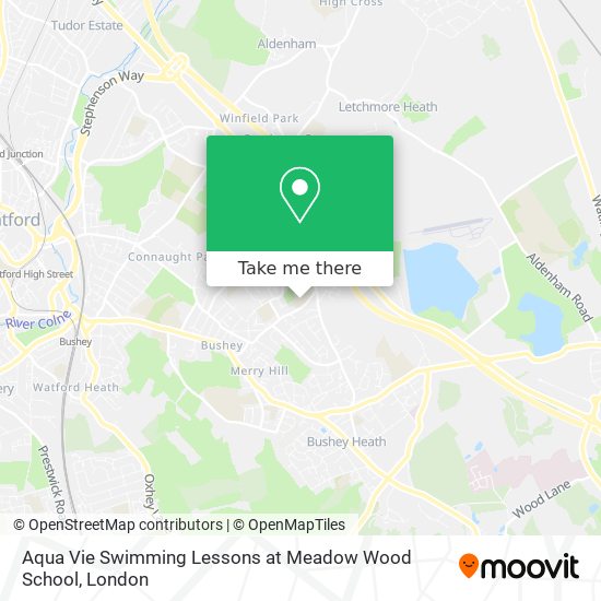 Aqua Vie Swimming Lessons at Meadow Wood School map