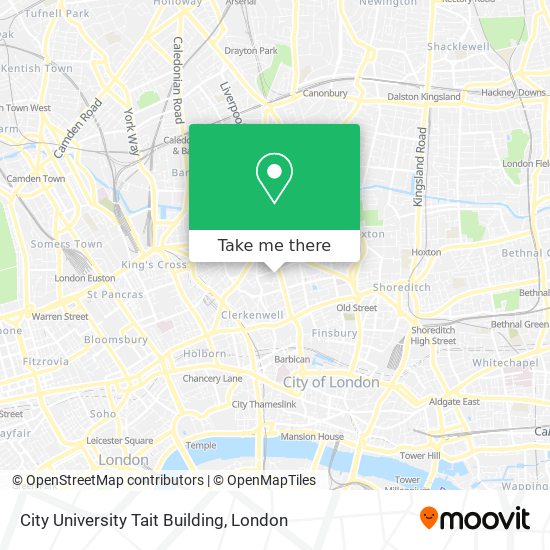 City University Tait Building map