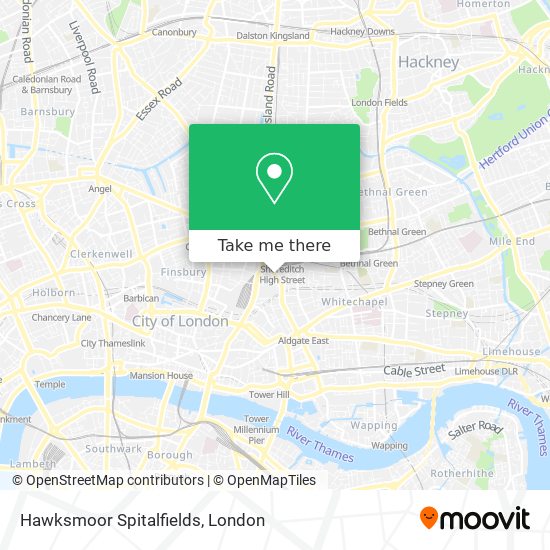 Hawksmoor Spitalfields map