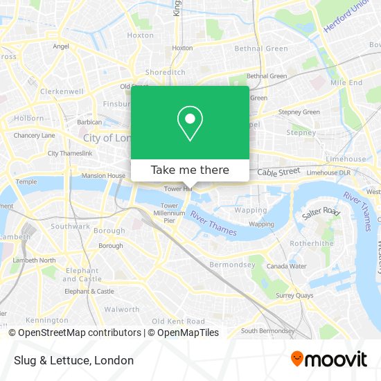 Slug & Lettuce map