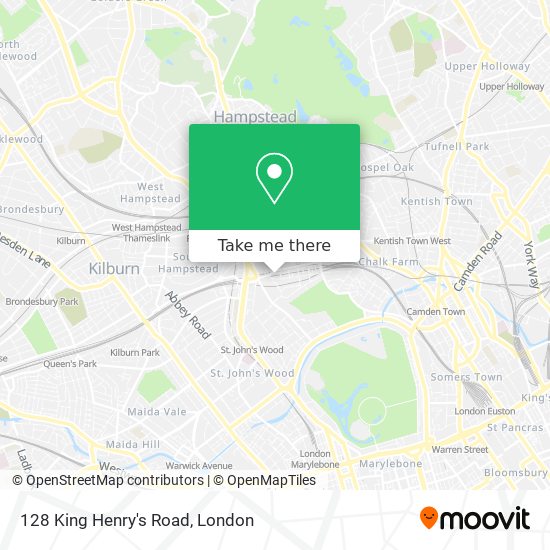 128 King Henry's Road map