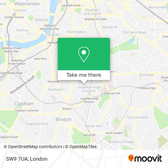 SW9 7UA map