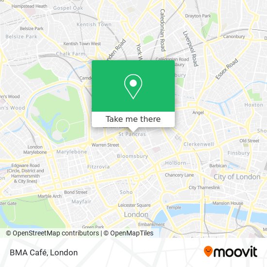 BMA Café map