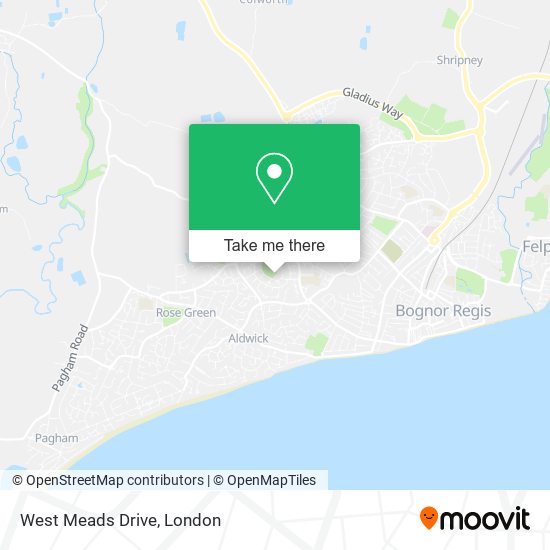 West Meads Drive map