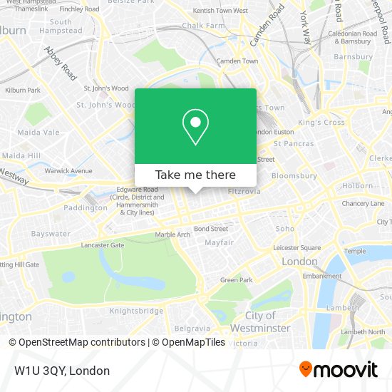 W1U 3QY map