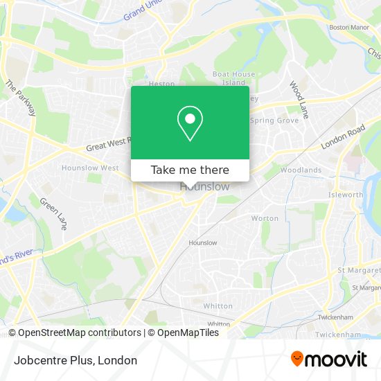 Jobcentre Plus map