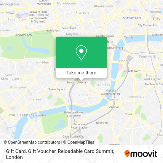 Gift Card, Gift Voucher, Reloadable Card Summit map